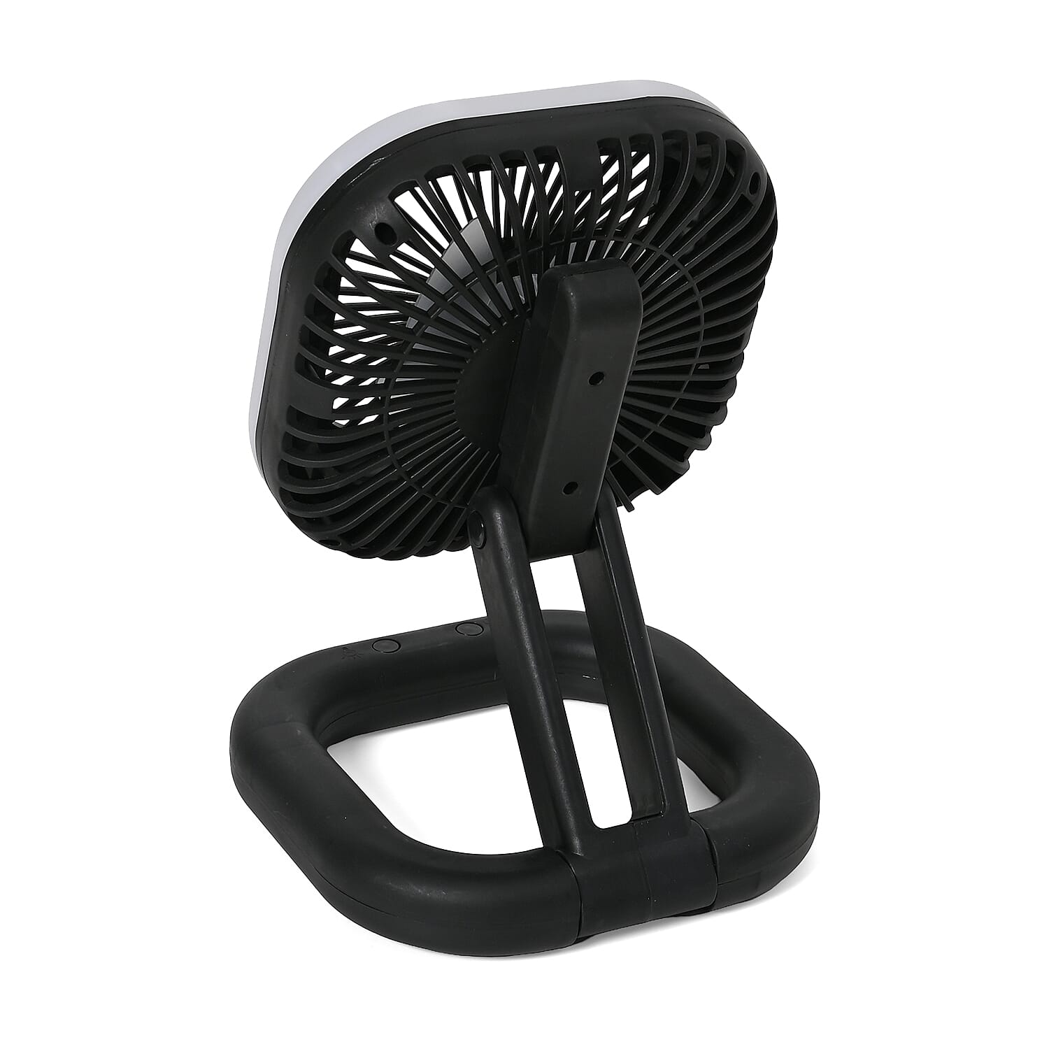 Foldable Desk Fan with LED light with 1200mAh USB Rechargeable Battery