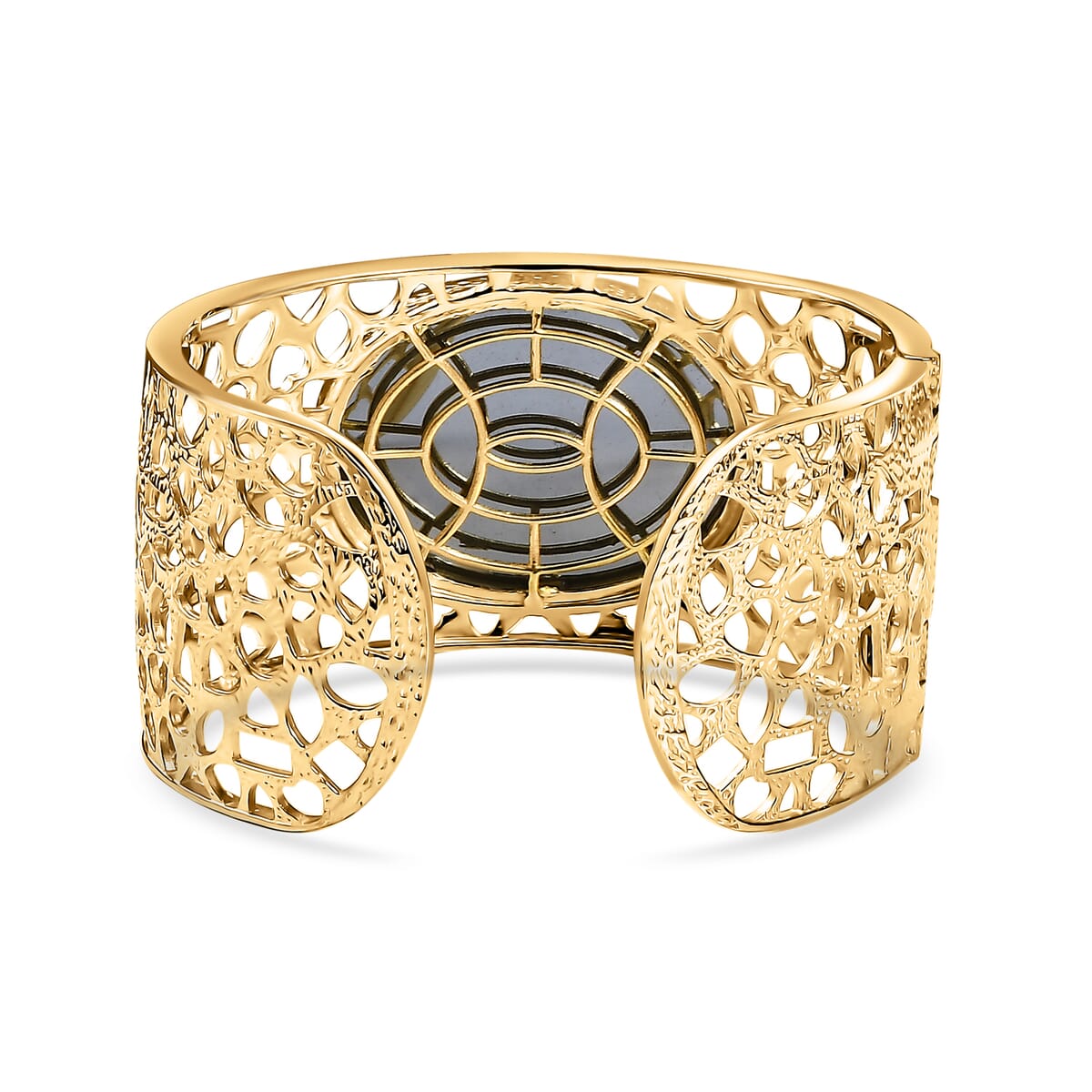 Karis Terahertz 56.50 ctw Bangle Bracelet in 18K YG Plated (7.25 In) image number 4