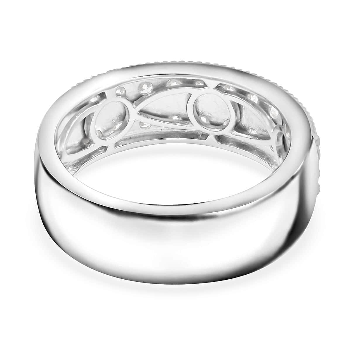 Lab Grown Diamond  Ring  Sterling Silver ,  Silver Wt. 5.35 g 1.00 ctw image number 4