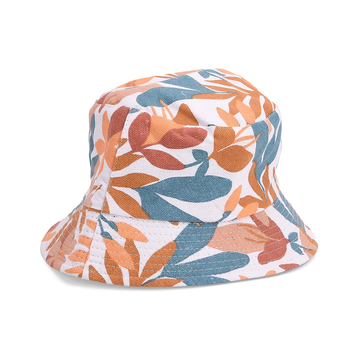 2pcs Set Black with Multi Color Leaves Pattern Beach Tote Bag and Hat