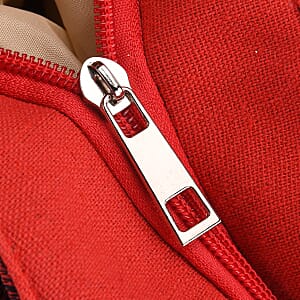 Tamsy Dogs Pattern Tote Bag with Wooden Beads Handle