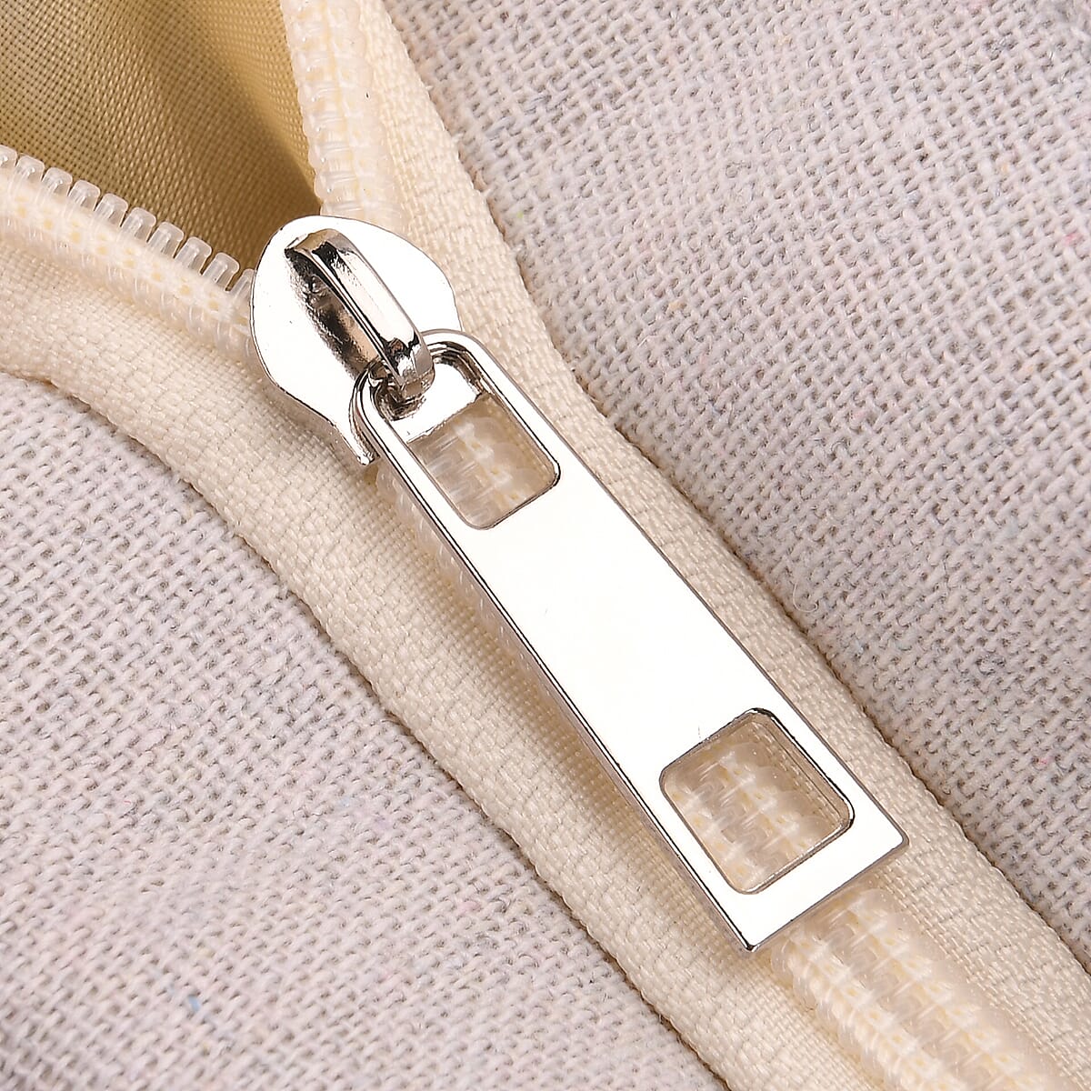 Tamsy Butterfly Pattern Tote Bag with Wooden Beads Handle image number 5