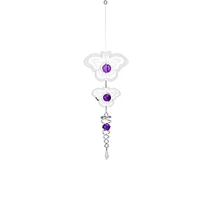 2 Tier Butterfly 3D Sculpture Stainless Steel Ball Spiral Magic Wind Spinner