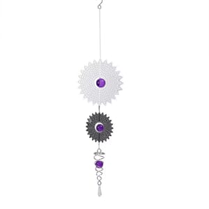 2 Tier Starburst Disc Stainless Steel Magic Wind Spinner 