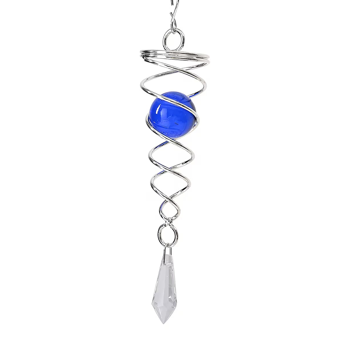 2 Tier Multi Butterfly 3D Sculpture Stainless Steel Ball Spiral Magic Wind Spinner image number 5