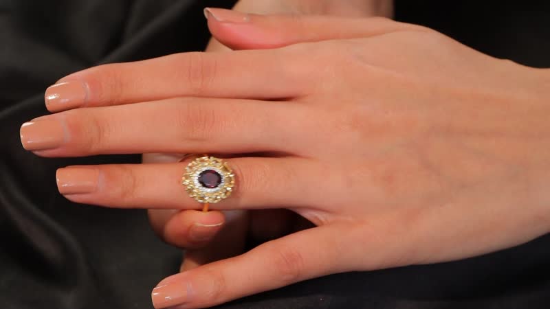 Premium Orissa Rhodolite Garnet, Multi Gemstone Ring in 18K Vermeil YG Over Sterling Silver (Size 10.0) 3.00 ctw