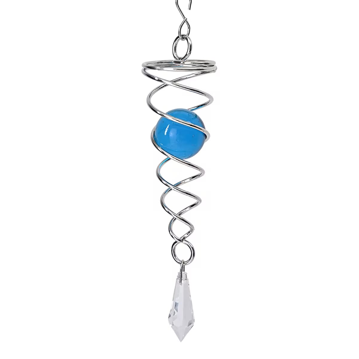 3 Tier Butterfly 3D Sculpture Stainless Steel Ball Spiral Magic Wind Spinner image number 5