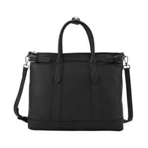 Black Genunie Leather Crossbody Bag with Adjustable Shoulder Strap