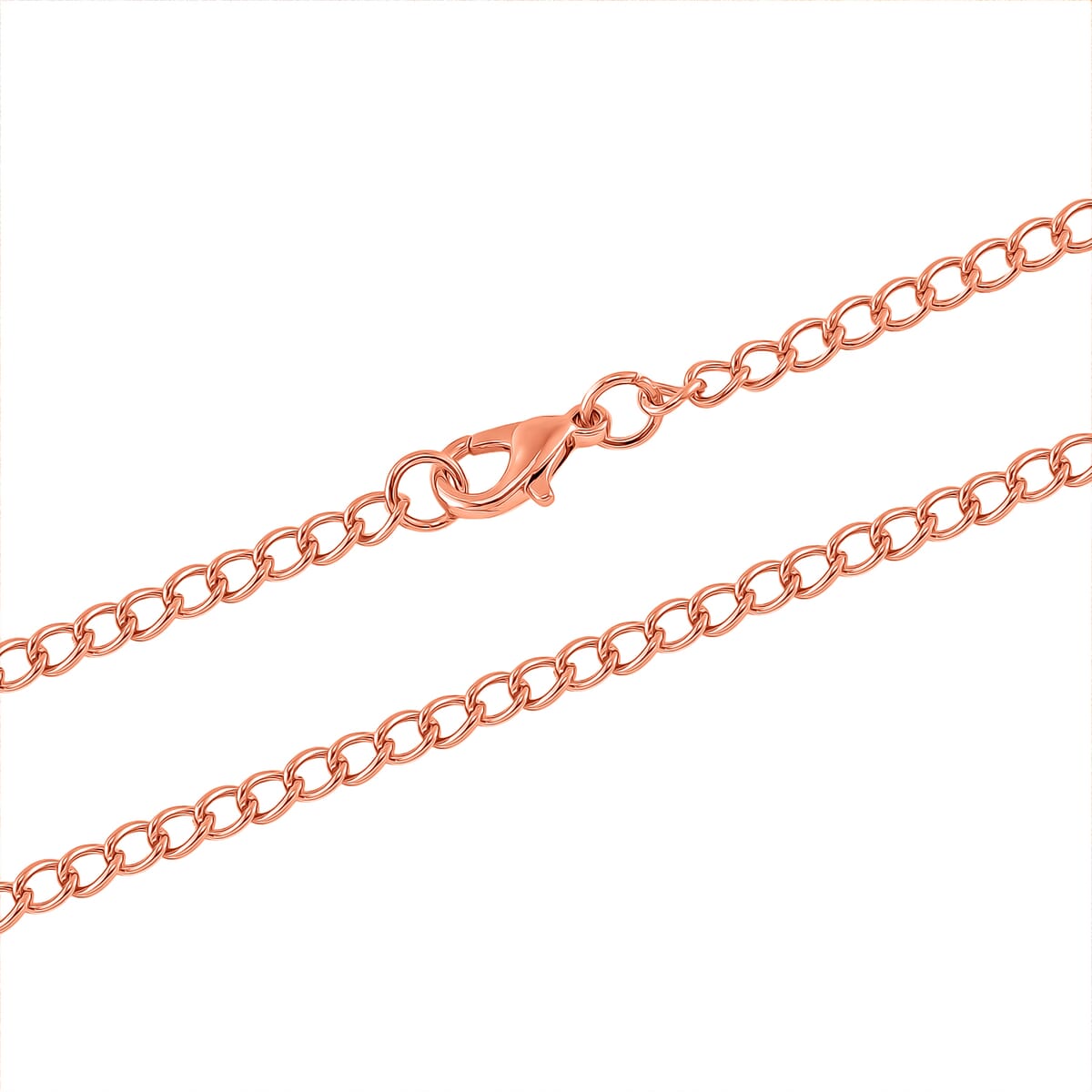Strada Japanese Movement Flower Pattern Pocket Watch with Chain 31 Inches in Rosetone image number 5