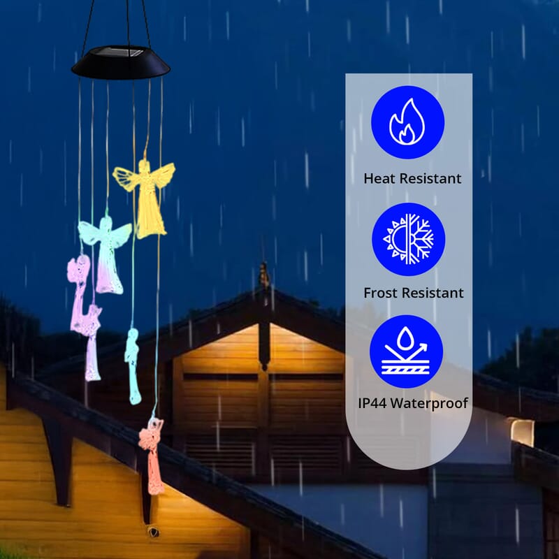 Hanging Multicolor Angel Solar Windchime (1.2V/AA 600mAh)