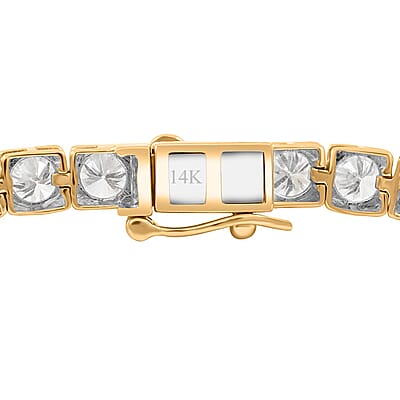 Luxuriant Lab Grown Diamond G VS 10.00 ctw Bracelet in 14K Yellow Gold (7.00 In) 9.25 Grams
