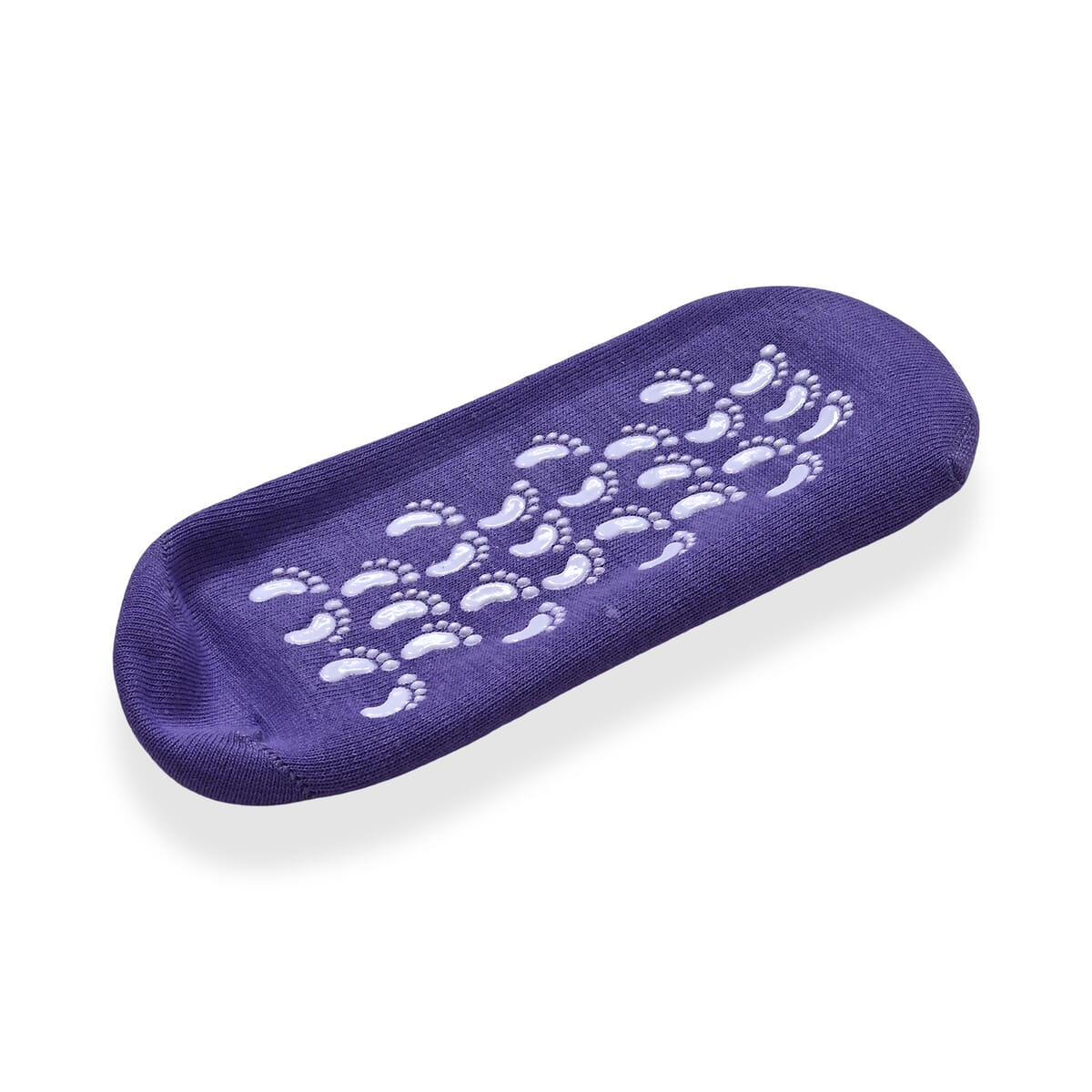Set of 4 Purple Sleeping Ankle and Gel Heel Moisturizing Socks image number 2