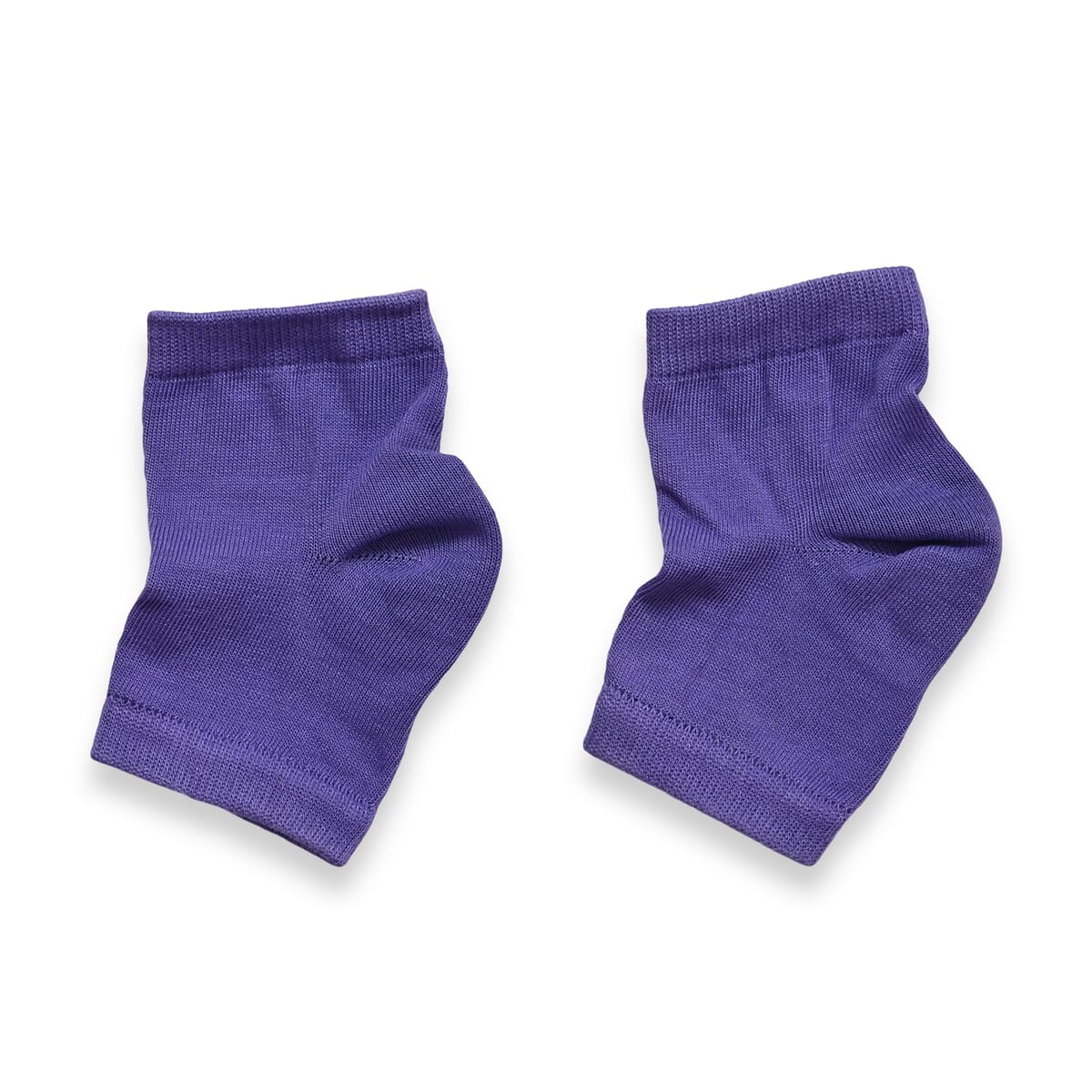 Set of 4 Purple Sleeping Ankle and Gel Heel Moisturizing Socks image number 4