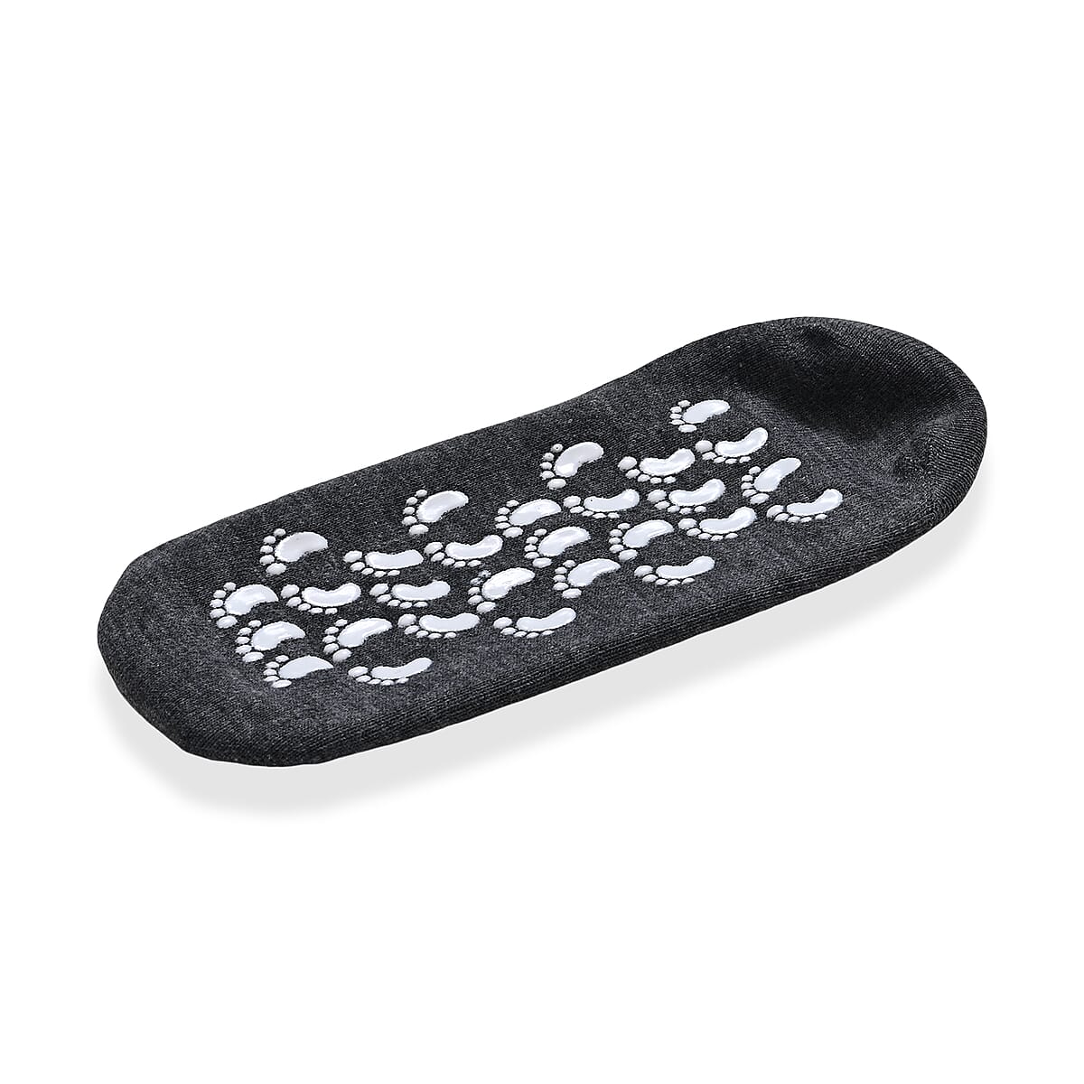 Set of 4 Gray Sleeping Ankle and Gel Heel Moisturizing Socks image number 2