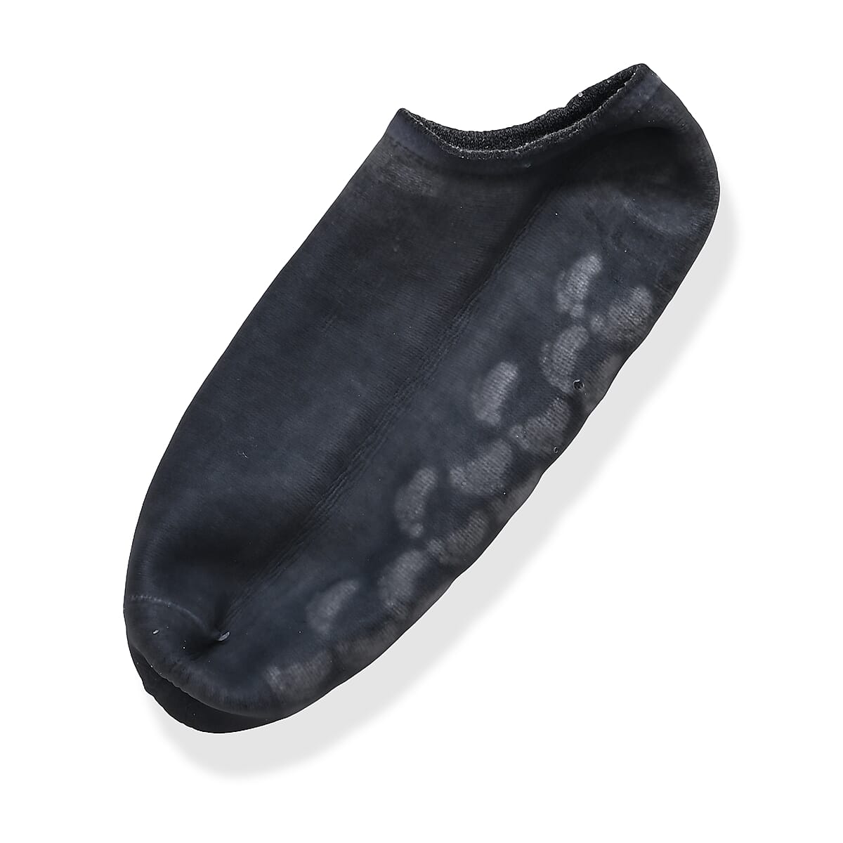 Set of 4 Gray Sleeping Ankle and Gel Heel Moisturizing Socks image number 3