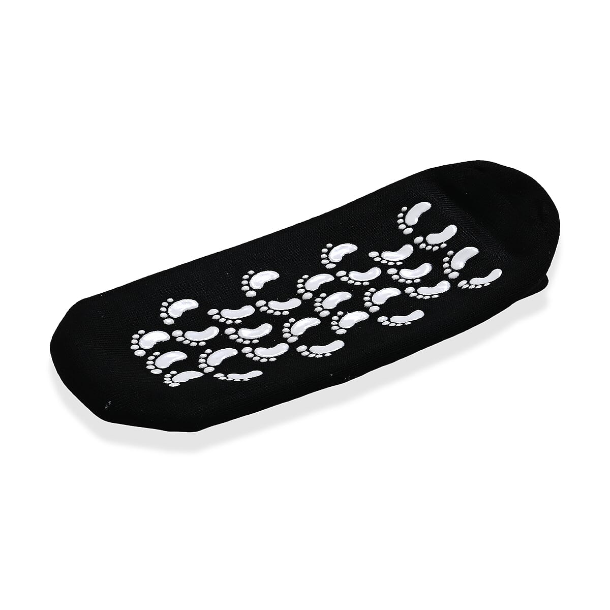 Set of 4 Black Sleeping Ankle and Gel Heel Moisturizing Socks image number 2