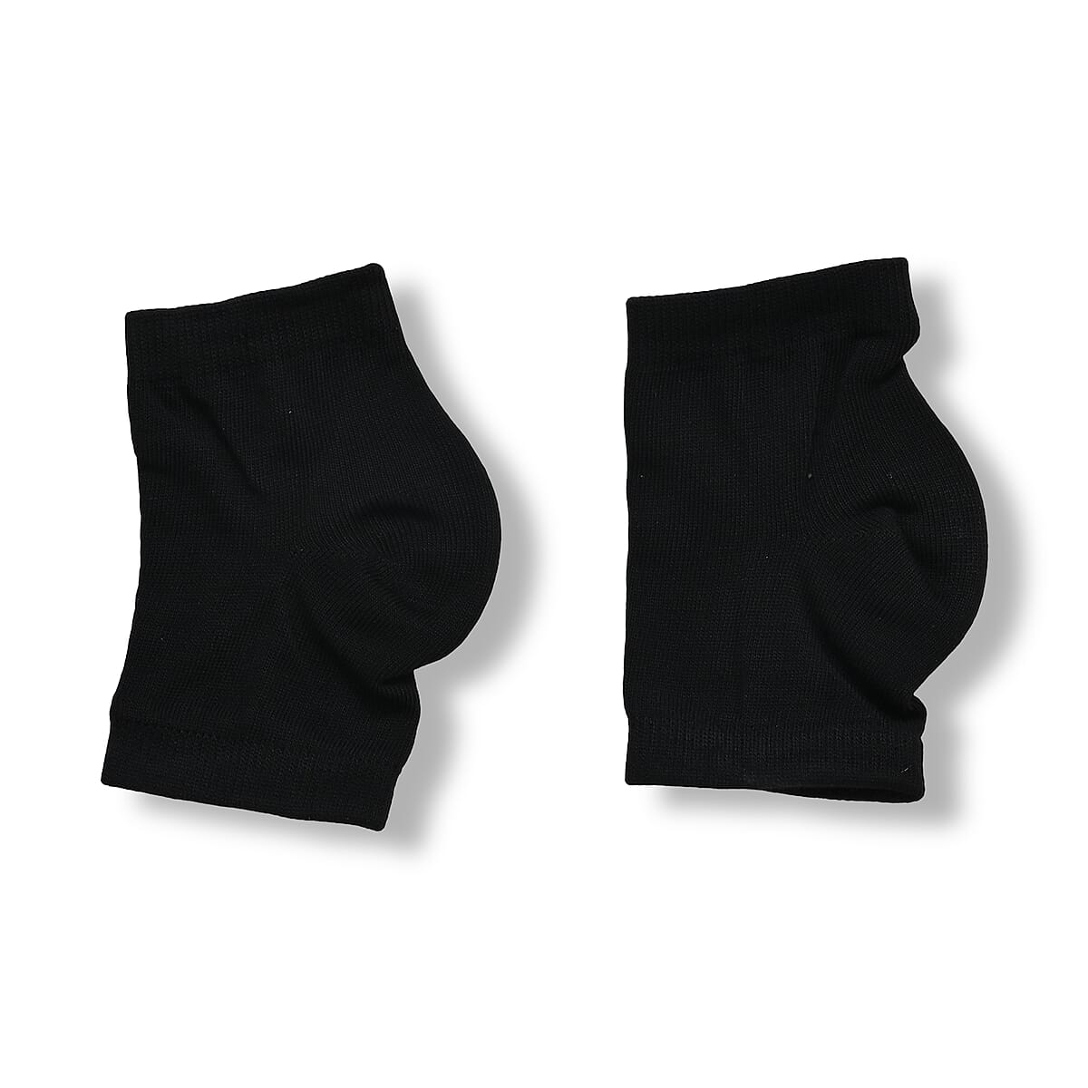 Set of 4 Black Sleeping Ankle and Gel Heel Moisturizing Socks image number 4