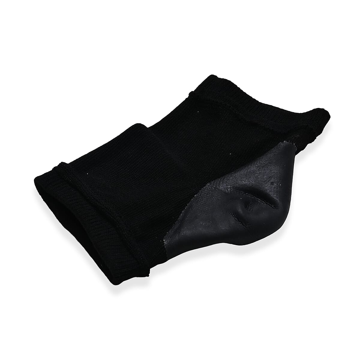 Set of 4 Black Sleeping Ankle and Gel Heel Moisturizing Socks image number 5