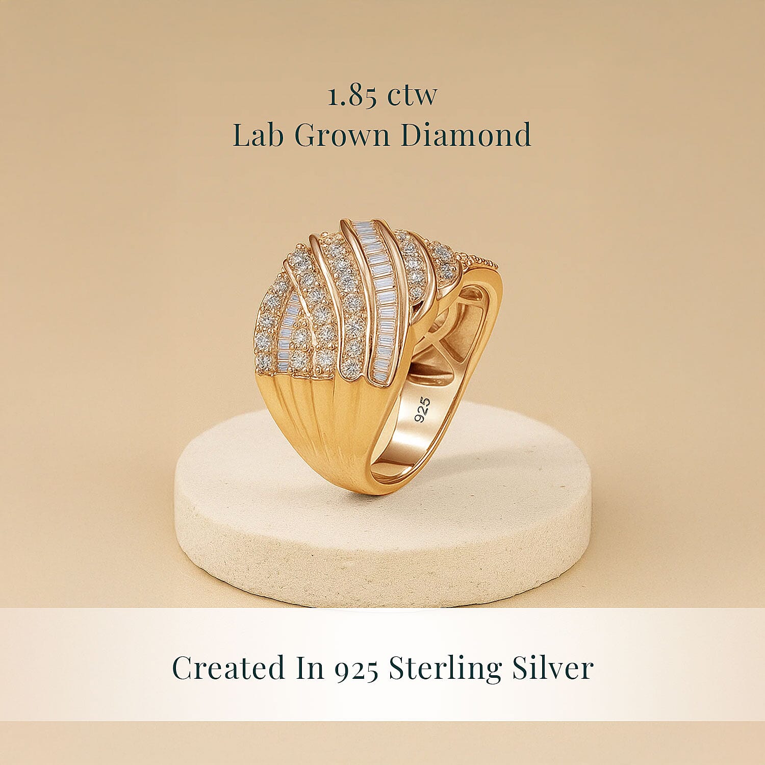 Yellow Gold Over Sterling Silver / 10 - Product card gallery slide 3 (9432564695295)