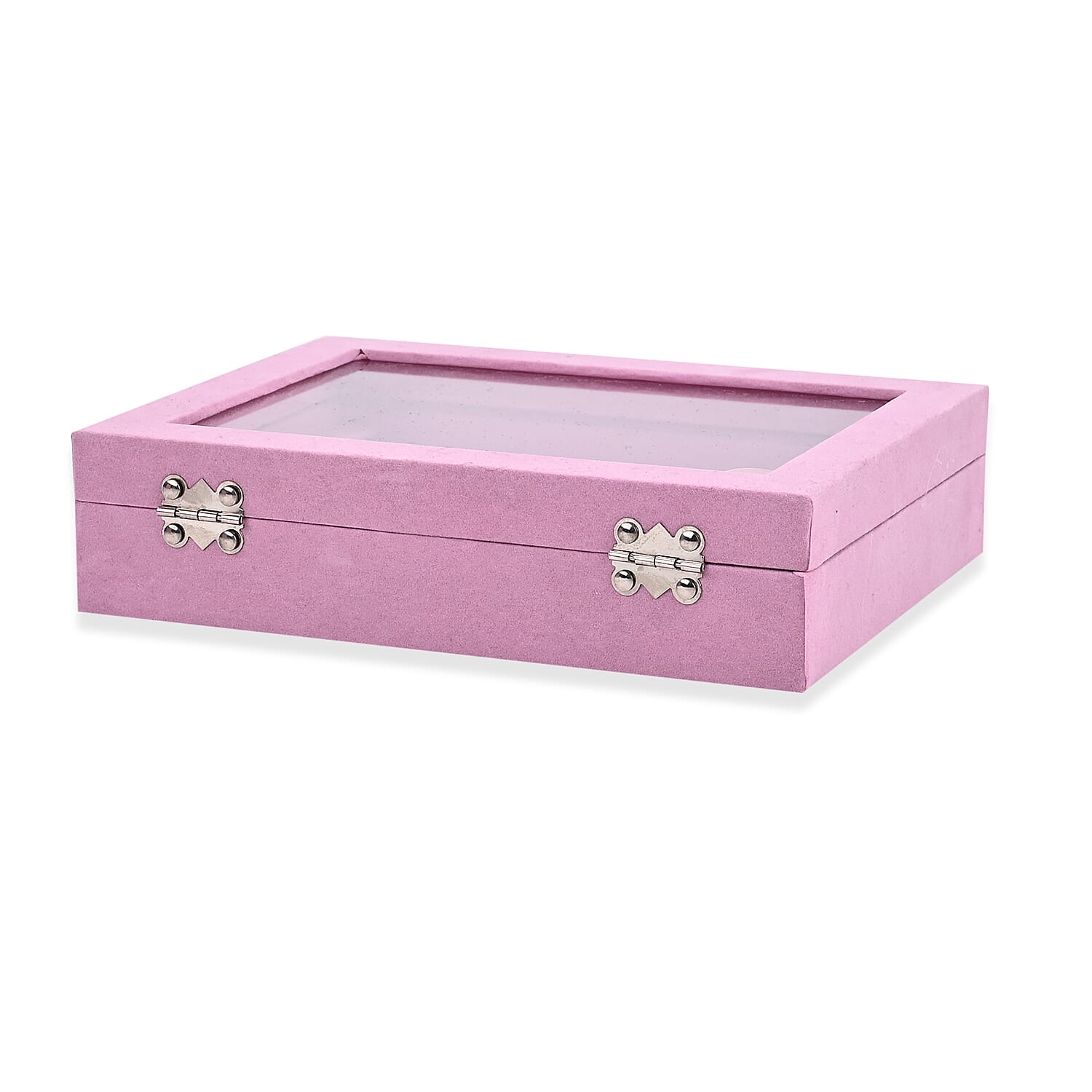 Livmore Set of 3 Pink Anti Tarnish Velvet and MDF Jewelry Box