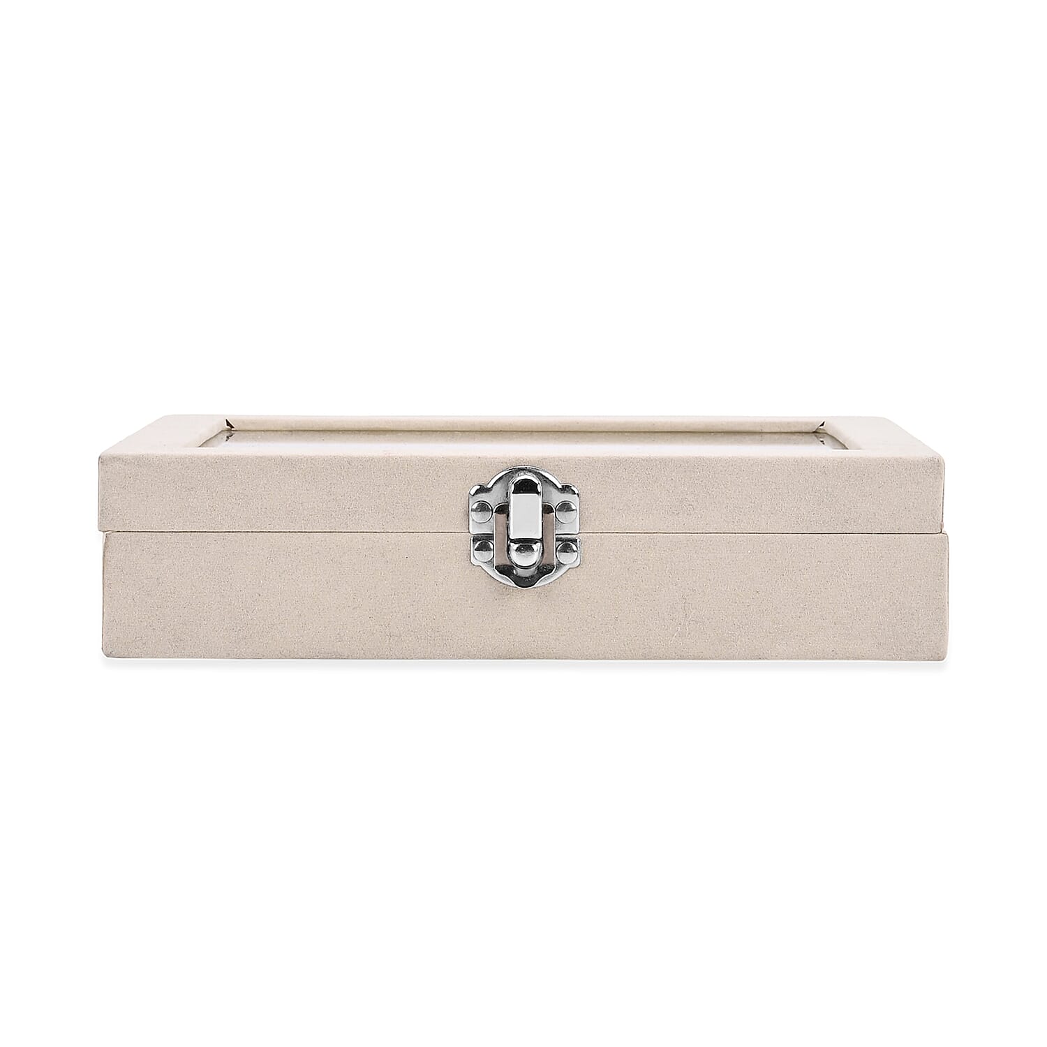 Livmore Set of 3 Cream Anti Tarnish Velvet and MDF Jewelry Box