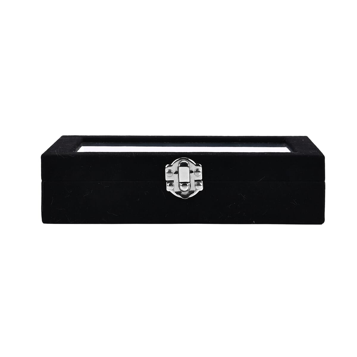 Set of 3 Black Anti Tarnish Velvet and MDF Jewelry Box image number 1