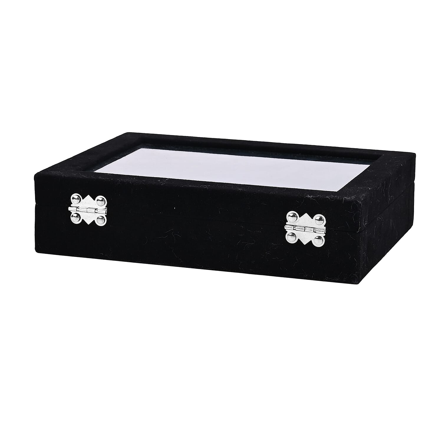 Livmore Set of 3 Black Anti Tarnish Velvet and MDF Jewelry Box