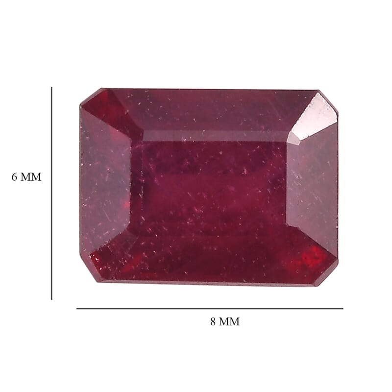 Niassa Ruby (FF) (Oct 8x6mm) 2.20 ctw Loose Gemstone