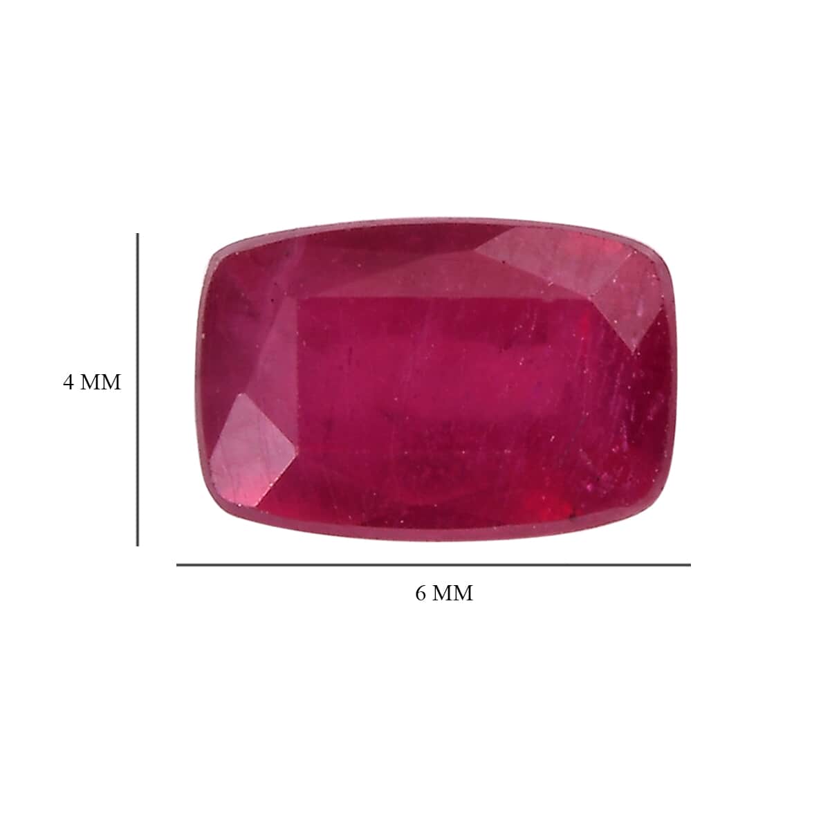 Niassa Ruby (FF) Set of 2 (Cush 6x4mm) 1.26 ctw image number 4