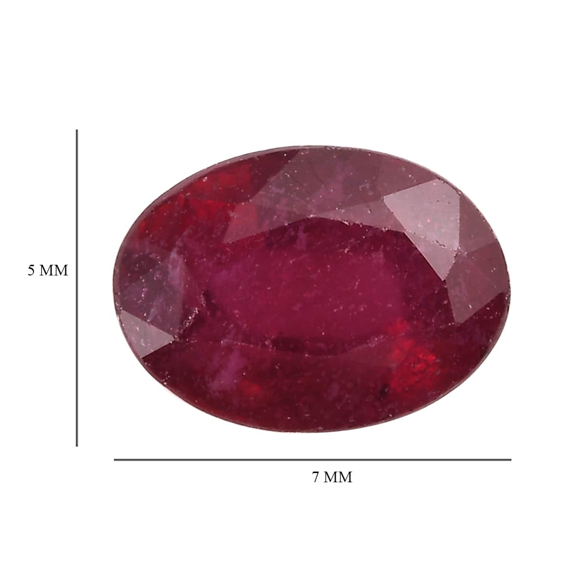 Niassa Ruby (FF) (Ovl 7x5mm) 1.12 ctw image number 4