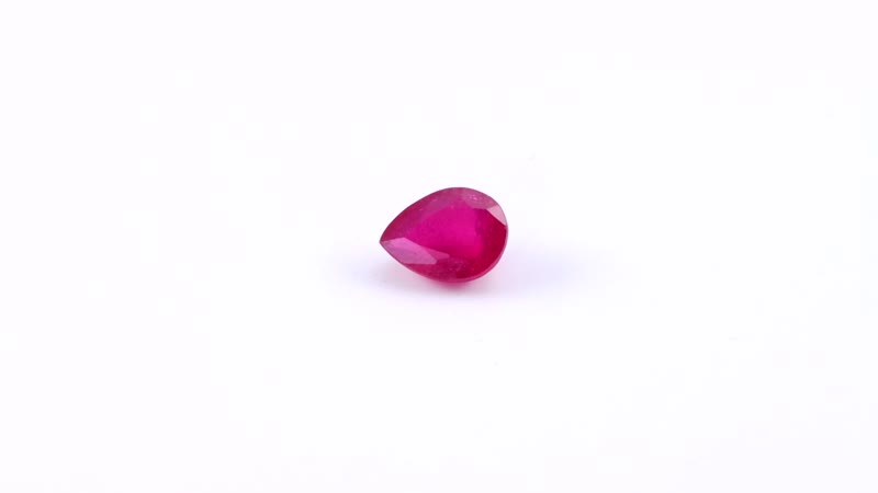 Niassa Ruby (FF) (Pear 8x6mm) 1.50 ctw Loose Gemstone