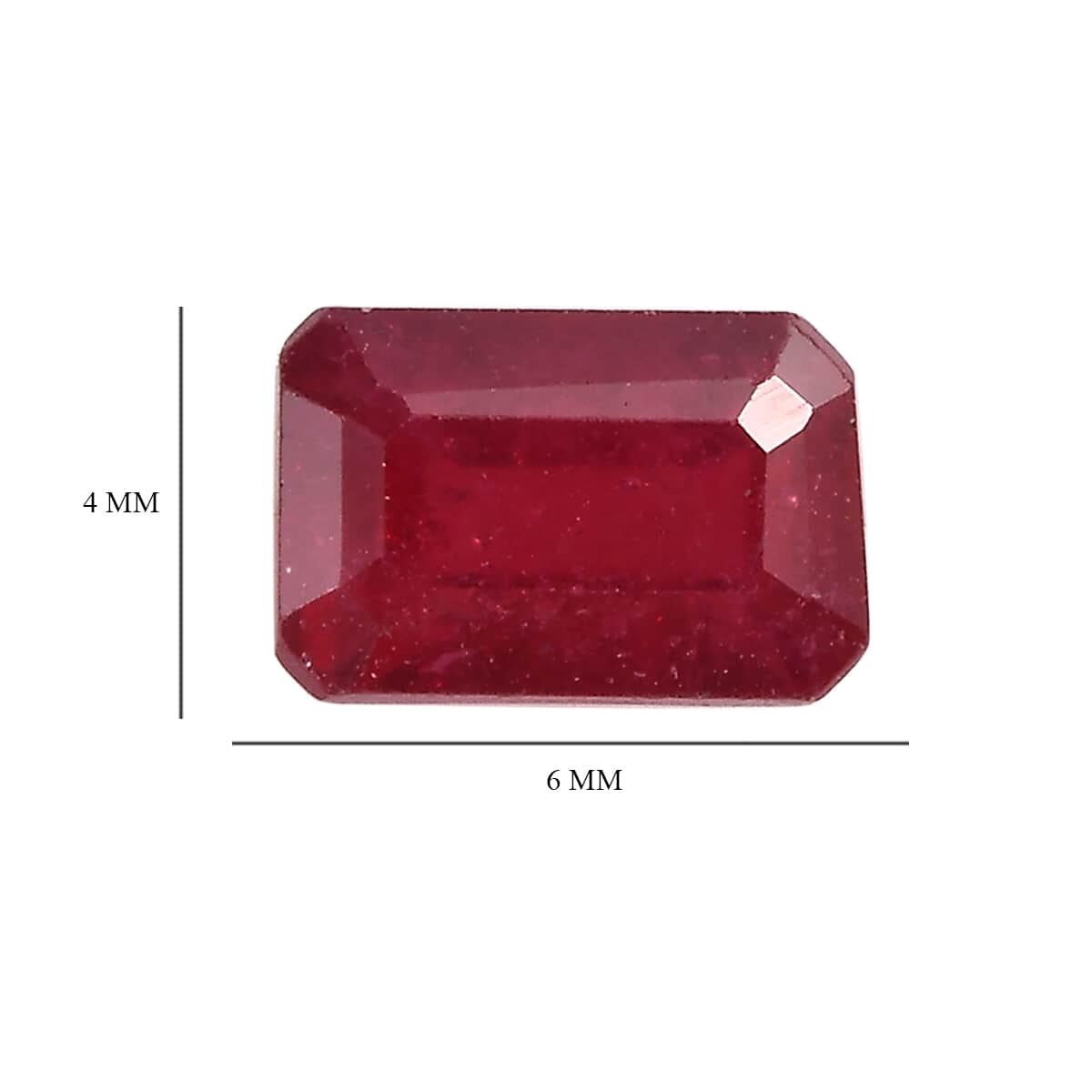 Premium Niassa Ruby (FF) (Oct 6x4mm) 0.70 ctw image number 4