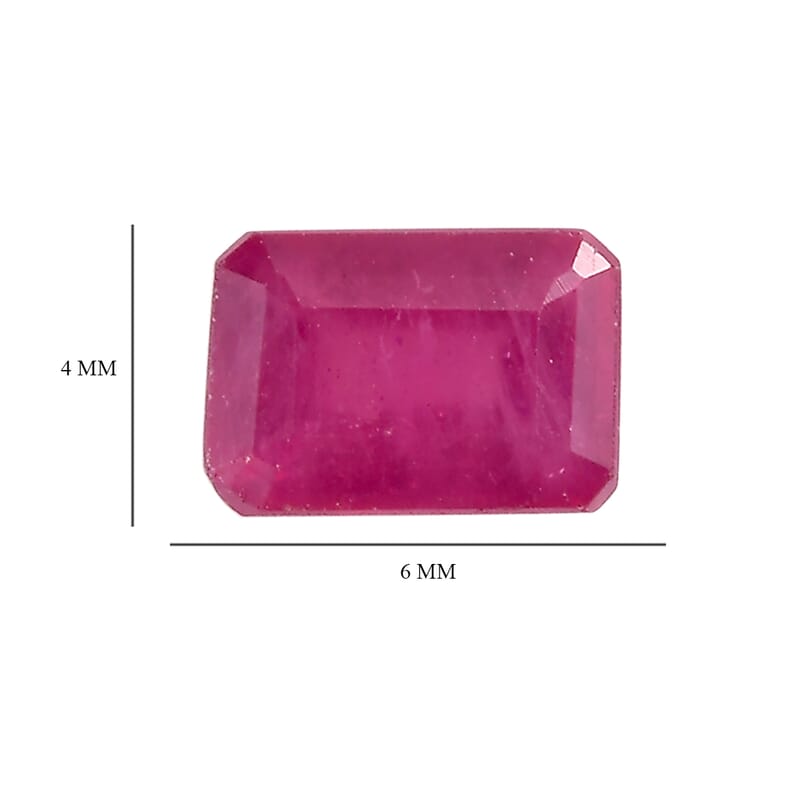 Niassa Ruby (FF) (Oct 6x4mm) 0.72 ctw Loose Gemstone