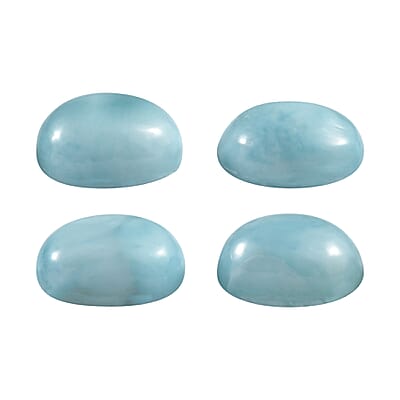Larimar Set of 4 (Ovl 7x5mm) 3.76 ctw Loose Gemstone