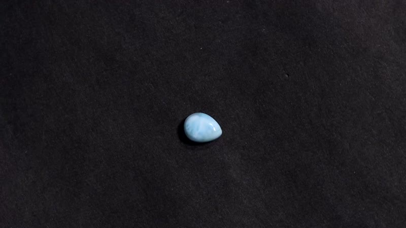 Premium Larimar (Pear 8x6mm) 1.33 ctw Loose Gemstone