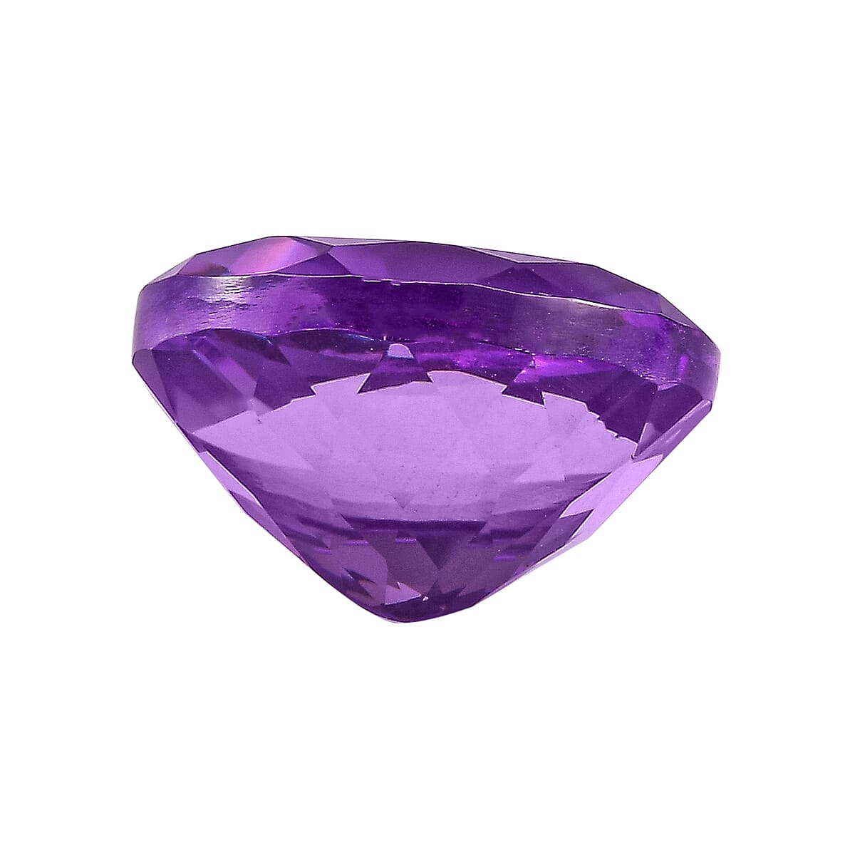 Premium Mashamba Amethyst (Ovl 12x10mm) 3.80 ctw Loose Gemstone image number 2