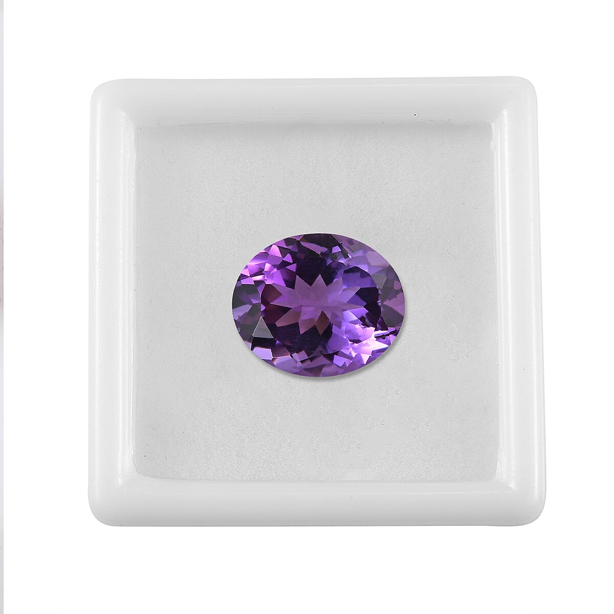 Premium Mashamba Amethyst (Ovl 12x10mm) 3.80 ctw Loose Gemstone image number 3