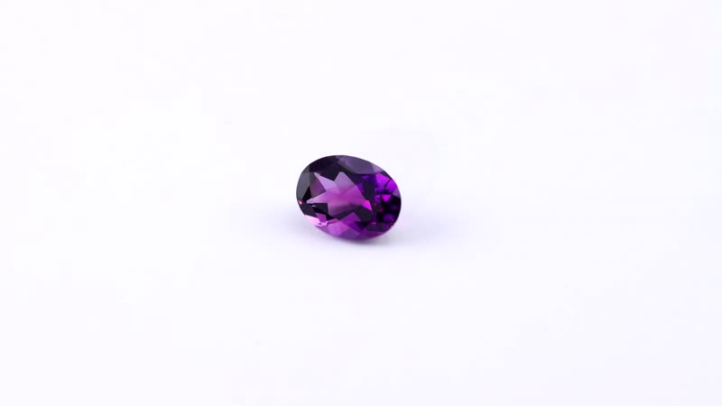 Premium Mashamba Amethyst (Ovl 8x6mm) 0.88 ctw Loose Gemstone
