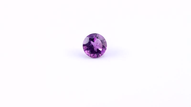 Premium Mashamba Amethyst (Rnd 7mm) 1.06 ctw Loose Gemstone