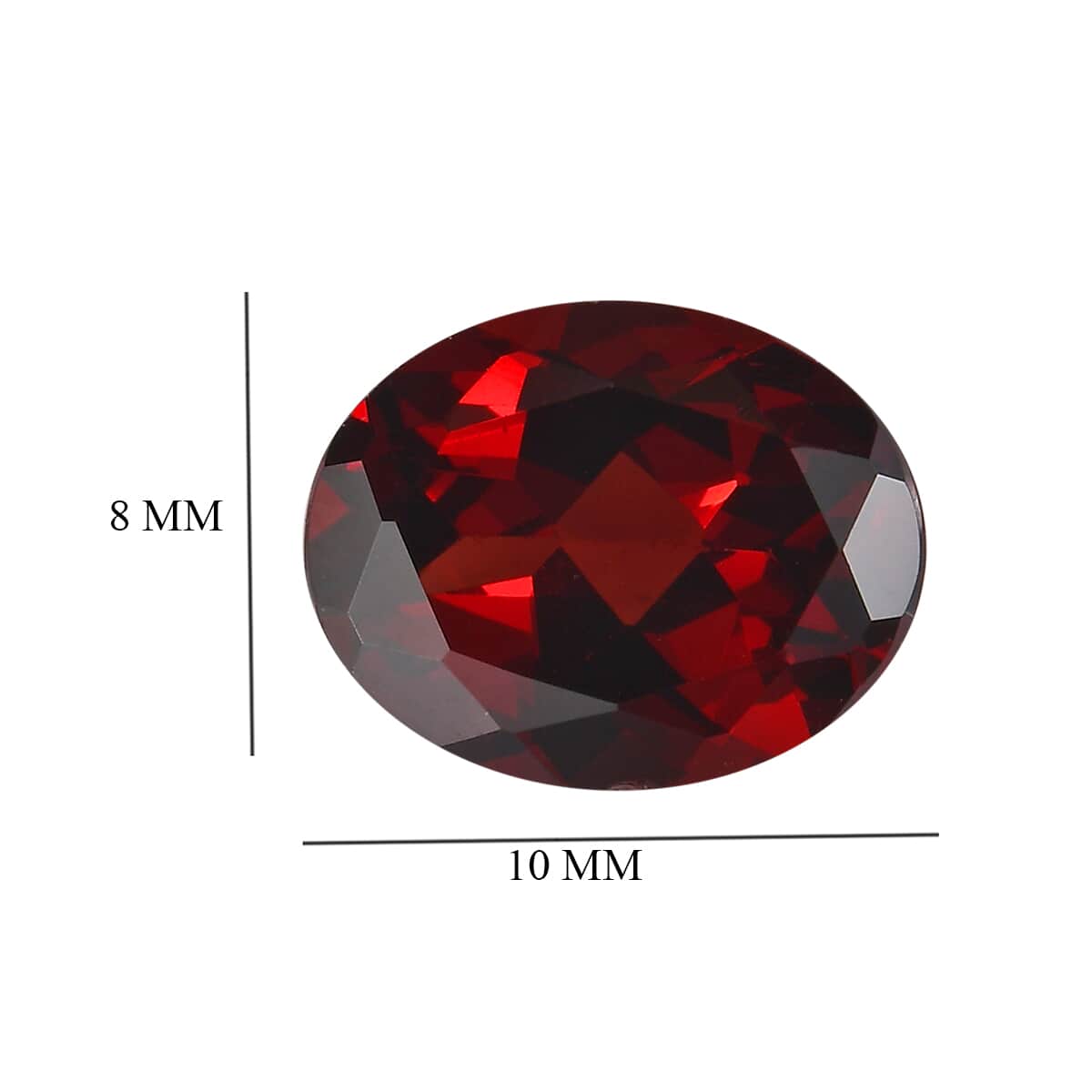 Mozambique Garnet (Ovl 10x8mm) 2.45 ctw image number 4