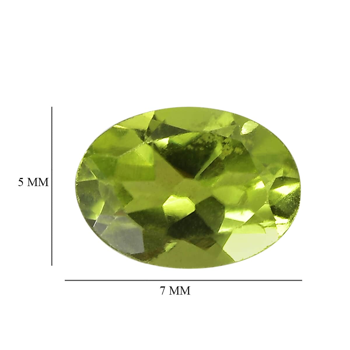 Premium Peridot Set of 4 (Ovl 7x5mm) 3.23 ctw Loose Gemstone image number 4