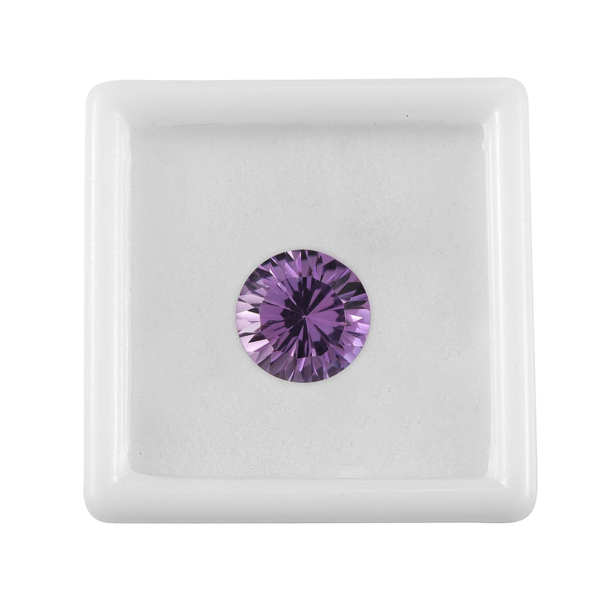 Rose De France Amethyst (Rnd 12mm) 5.20 ctw Loose Gemstone image number 3