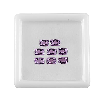 Rose De France Amethyst Set of 8 (Cush 6x4mm) 4.01 ctw Loose Gemstone