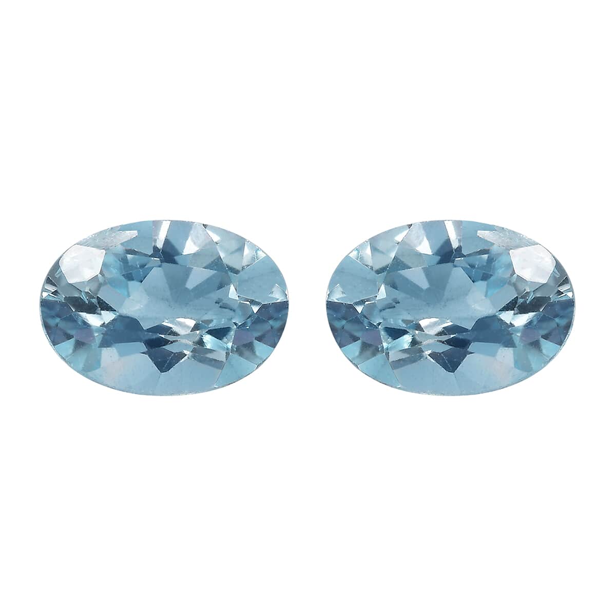 Sky Blue Topaz Set of 2 (Ovl 7x5mm) 1.90 ctw Loose Gemstone image number 0