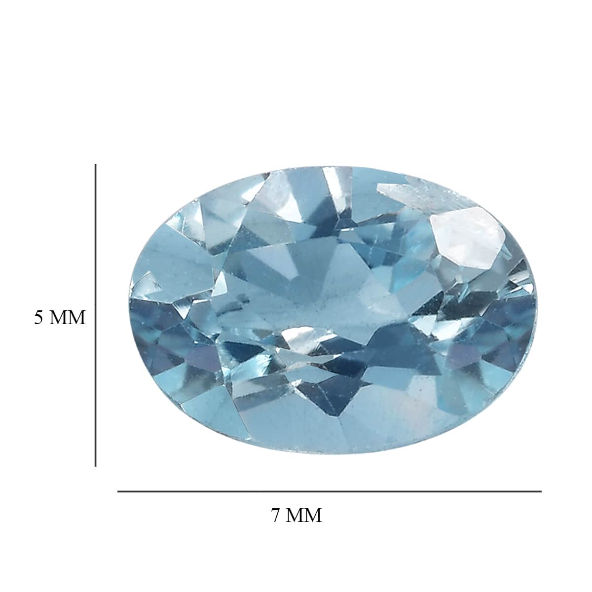 Sky Blue Topaz Set of 2 (Ovl 7x5mm) 1.90 ctw Loose Gemstone image number 4