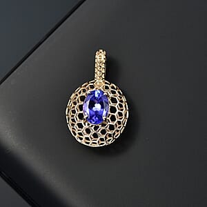 Luxoro Mirage Collection AAA Tanzanite 1.15 ctw Pendant without Chain in 10K Yellow Gold