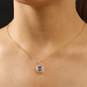 Luxoro Mirage Collection AAA Tanzanite 1.15 ctw Pendant without Chain in 10K Yellow Gold