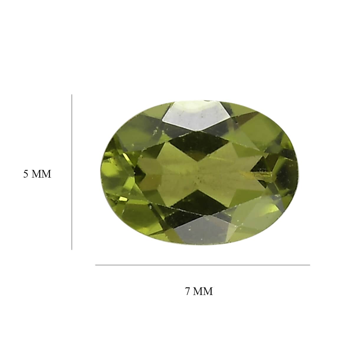 Peridot Set of 8 (Ovl 7x5mm) 6.46 ctw Loose Gemstone image number 4