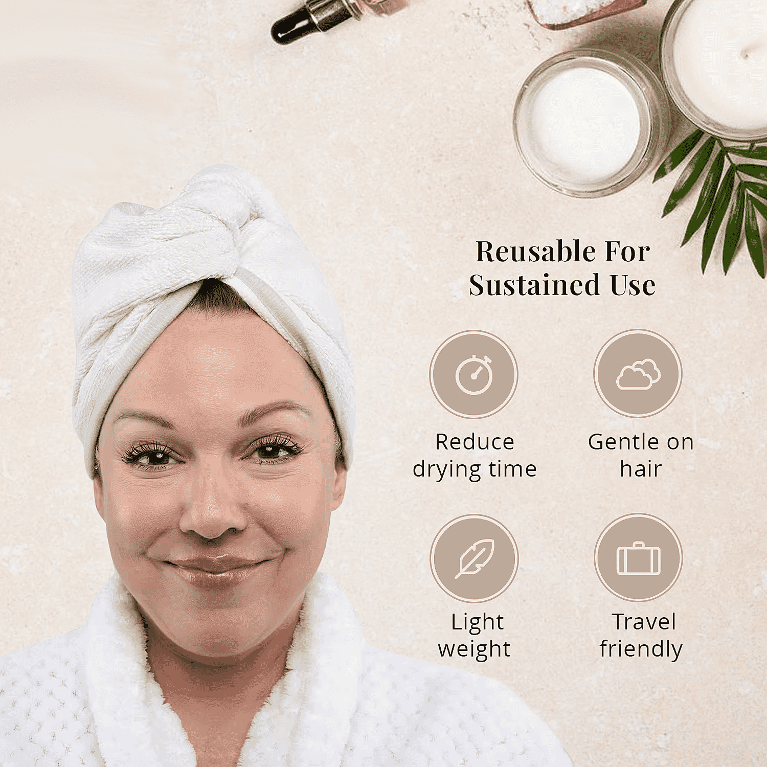 Closeout OliviaLayne 2 Pack Gray & Mauve Head Wrap Set