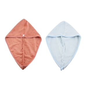 Value Buy Closeout OliviaLayne 2 Pack Terracotta & Blue Head Wrap Set